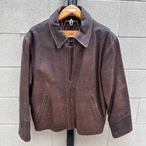 Wilsons Leather Vintage Style Car Coat with Quilted Thinsulate Liner